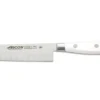 Couteau santoku forgé Riviera White Arcos lame alvéolée 14cm acier NITRUM®