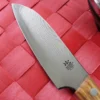 Couteau santoku Gehring Look lame 11cm damas 65 couches manche olivier