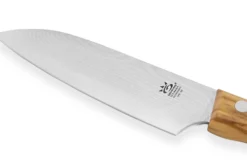Couteau santoku Gehring Look lame 11cm damas 65 couches manche olivier
