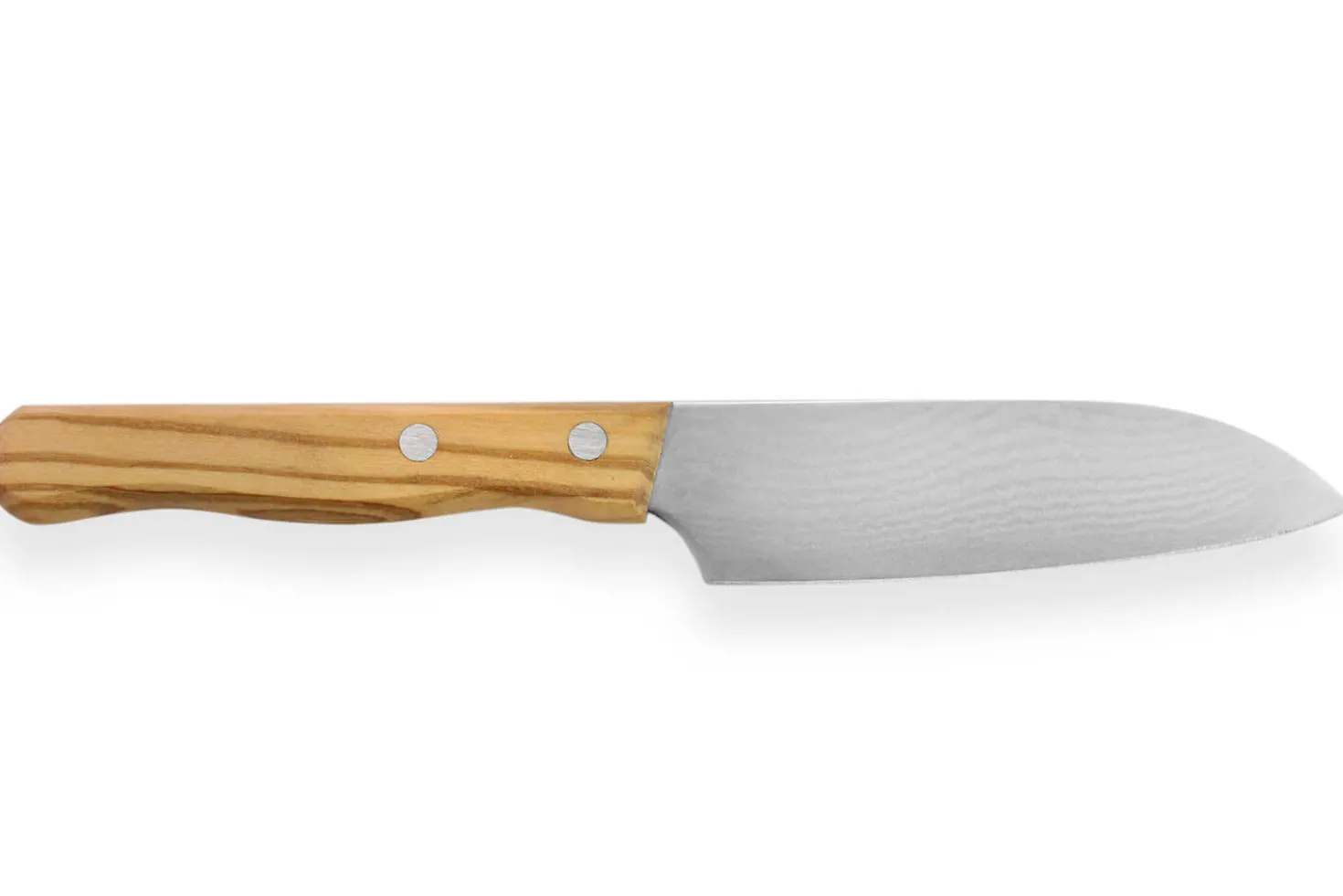 Couteau santoku Gehring Look lame 11cm damas 65 couches manche olivier
