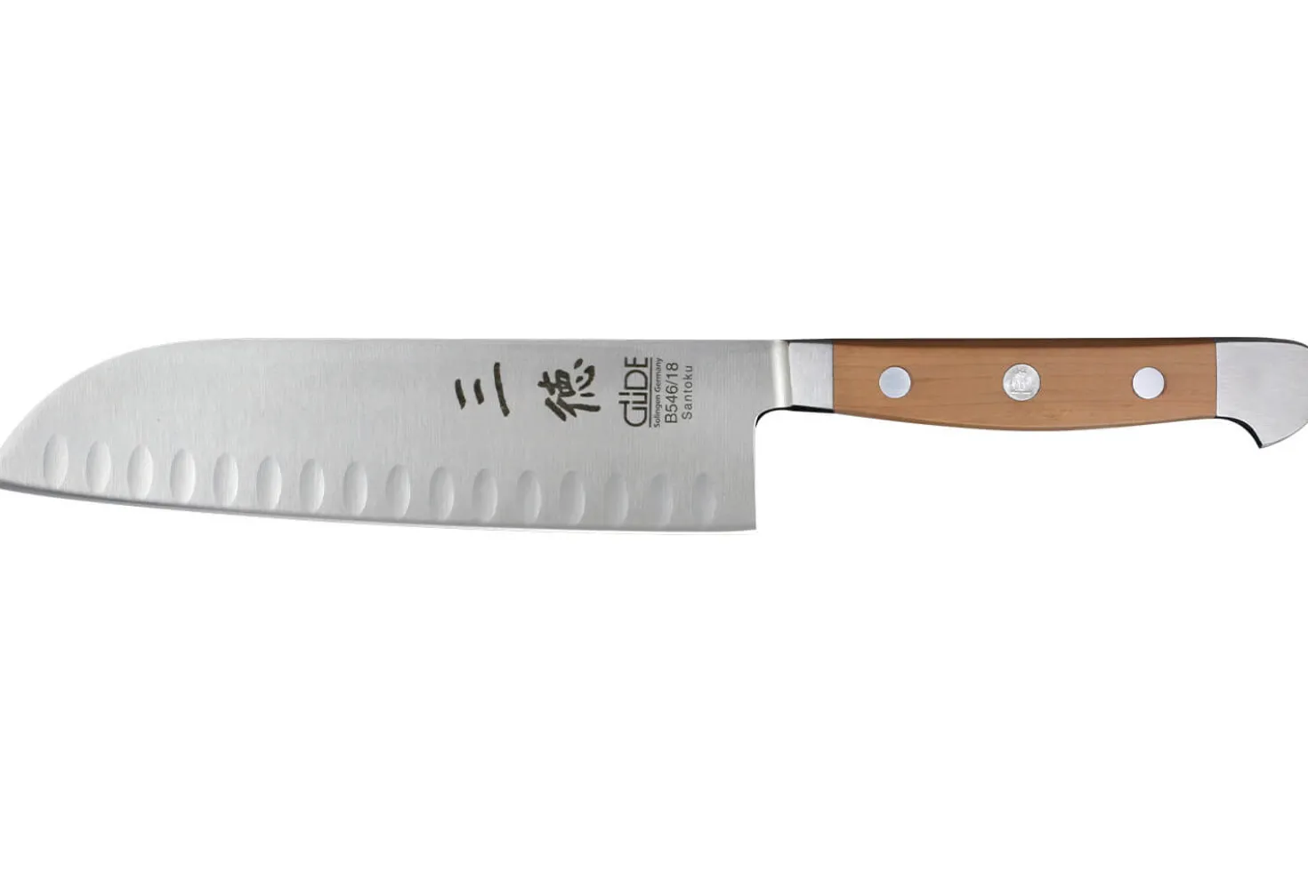 Couteau santoku Gude Alpha Poire 18cm en acier forgé