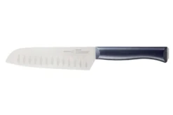 Couteau santoku Intempora Opinel n°219 lame 17cm manche bleu marine