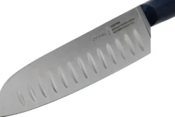 Couteau santoku Intempora Opinel n°219 lame 17cm manche bleu marine