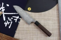 Couteau santoku japonais artisanal Masakage Kumo 16.5cm damas 63 couches