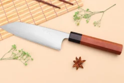 Couteau santoku japonais artisanal Shibata Koutetsu AS 16,5cm
