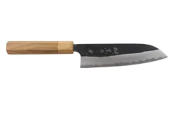 Couteau santoku japonais artisanal Wusaki Migaki G3 16,5cm