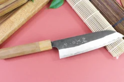 Couteau santoku japonais artisanal Wusaki Migaki G3 16,5cm