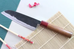 Couteau santoku japonais artisanal Wusaki Yuzo BS2 17cm