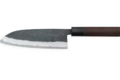 Couteau santoku japonais artisanal Nishida Shirogami 18cm