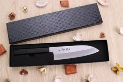 Couteau santoku japonais artisanal Kagekiyo Suri Urushi 18cm
