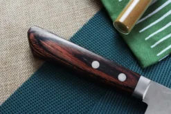 Couteau santoku japonais artisanal Masutani 16.5cm martelé