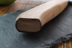 Couteau Santoku japonais artisanal Wusaki Nogami BS2 17cm manche en noyer