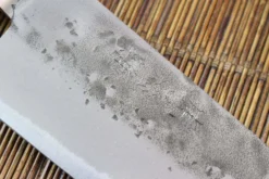 Couteau Santoku japonais artisanal Wusaki Nogami BS2 17cm manche en noyer