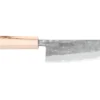Couteau santoku japonais artisanal Wusaki Nakata Erable BS2 16,5cm manche érable
