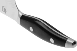 Couteau santoku japonais KAI Shun Nagare Black lame damas 72 couches Dual Core 18cm manche bombé