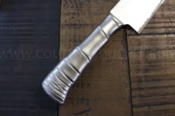 Couteau santoku japonais Tamahagane Bamboo Kyoto lame 17.5cm acier Damas VG5