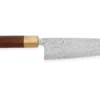 Couteau santoku japonais Tsunehisa SLD Damas bois de rose 16,5cm