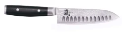 Couteau santoku japonais Yaxell RAN alvéolé 16.5cm damas 69 couches