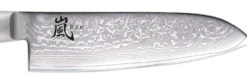 Couteau santoku japonais Yaxell RAN lame 16.5cm damas 69 couches