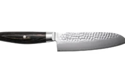 Couteau santoku japonais Yaxell Ketu lame 16,5cm manche en Pakkawood