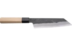 Couteau santoku kiritsuke 18cm japonais artisanal Sakai Kikumori Kikuzuki Kuro