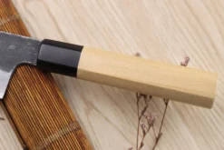 Couteau santoku kiritsuke 18cm japonais artisanal Sakai Kikumori Kikuzuki Kuro