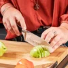 Couteau santoku Rösle Tradition lame alvéolée 17,5cm