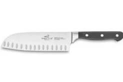 Couteau Santoku Sabatier International Pluton alvéolé 18cm manche 3 rivets
