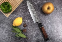 Couteau santoku Sayuto Desert Damas martelé 18cm