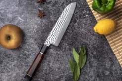 Couteau santoku Sayuto Desert Damas martelé 18cm