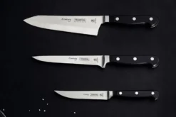 Couteau santoku Tramontina Century Rocking lame forgée 18cm manche polycarbonate noir