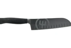 Couteau santoku Wüsthof Performer lame alvéolée 17cm à revêtement noir anti-rayures