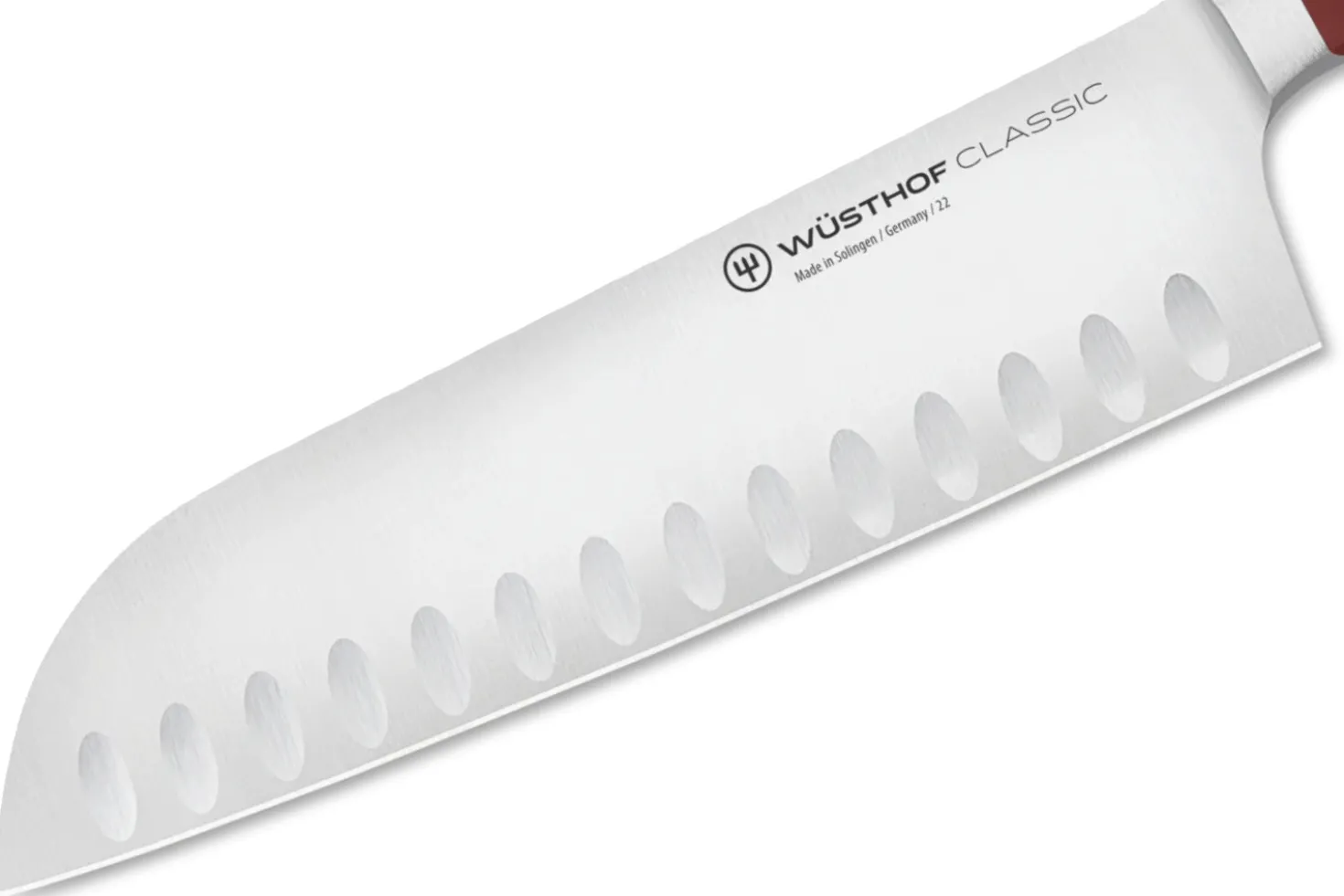 Couteau santoku Wusthof Classic Colour Tasty Sumac lame alvéolée 17cm