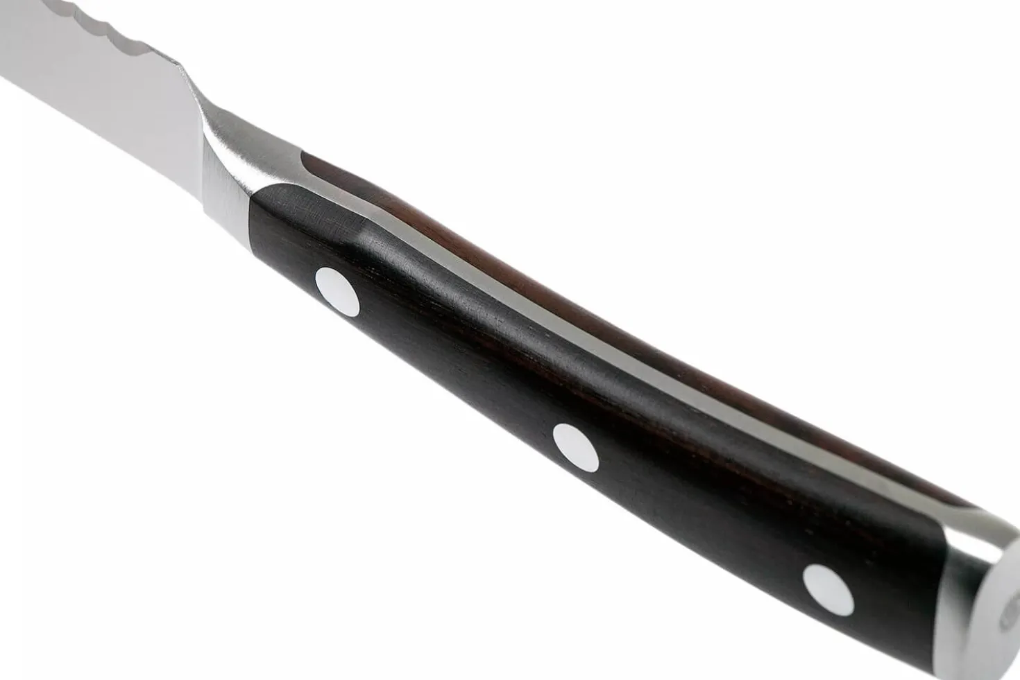 Couteau à saucisson Wüsthof Ikon forgé 14cm en bois de grenadille