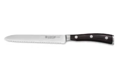 Couteau à saucisson Wüsthof Ikon forgé 14cm en bois de grenadille