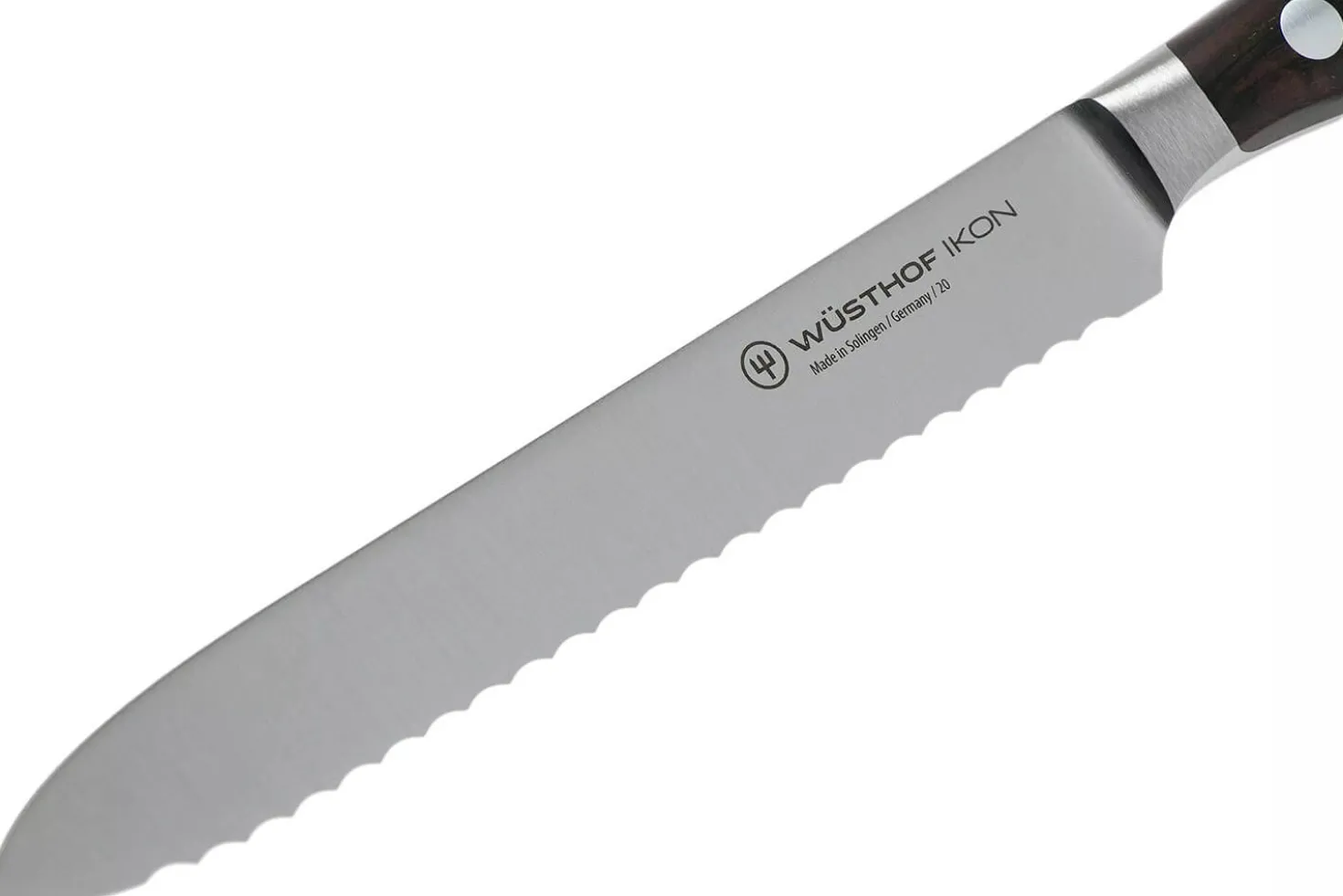 Couteau à saucisson Wüsthof Ikon forgé 14cm en bois de grenadille