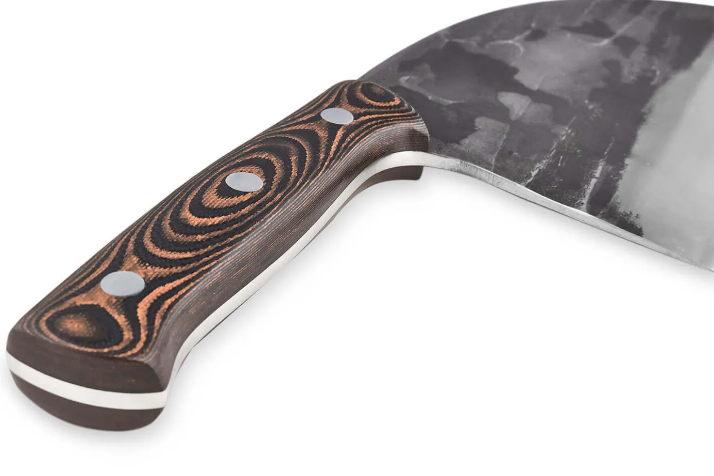 Couteau serbe Samura Mad Bull 18cm manche en G10 et carbone rouge et blanc