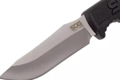 Couteau SOG Field Knife SGFK1001 lame 10,2cm manche en TPR noir + étui en Kydex
