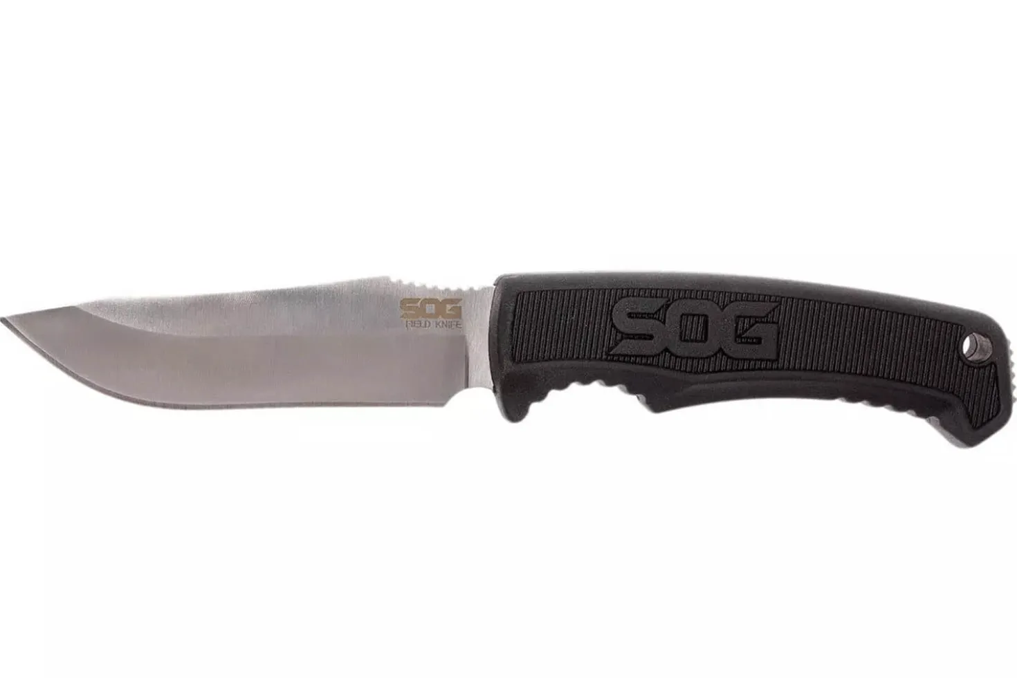 Couteau SOG Field Knife SGFK1001 lame 10,2cm manche en TPR noir + étui en Kydex