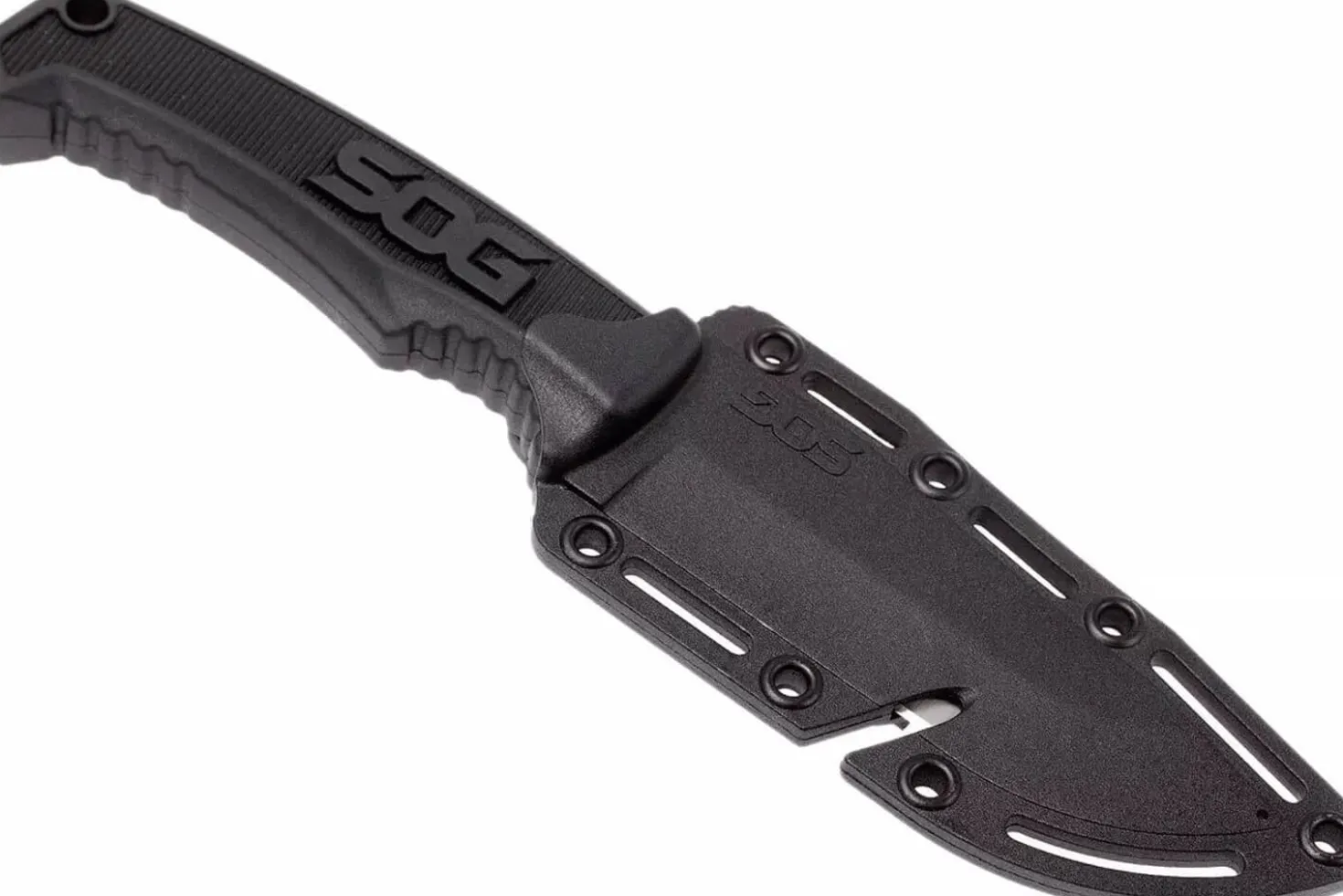 Couteau SOG Field Knife SGFK1001 lame 10,2cm manche en TPR noir + étui en Kydex