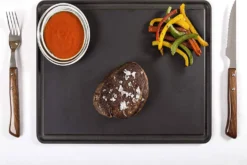 Couteau à steak Arcos Gregorio manche bois lame crantée 11cm