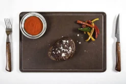 Couteau à steak Arcos Gregorio manche bois lame crantée 11cm