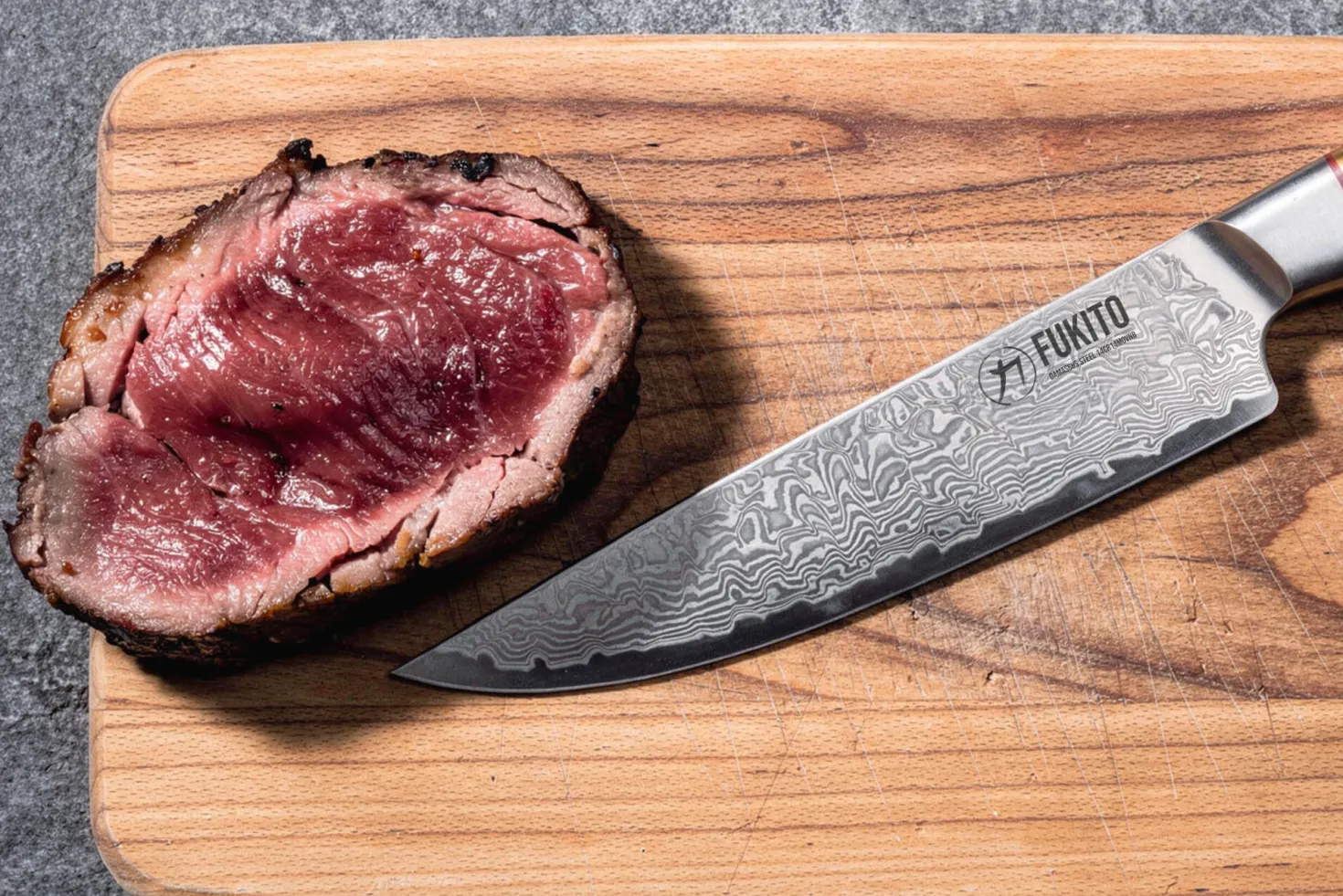 Couteau à steak Fukito Olive Damas 14Cr 12cm