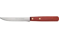 Couteau à steak Nogent Classic lame microdentée 11cm manche en charme coloris merisier