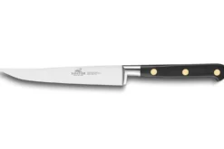 Couteau à steak SABATIER Idéal Inox 100% forgé rivets laiton lisse 13cm