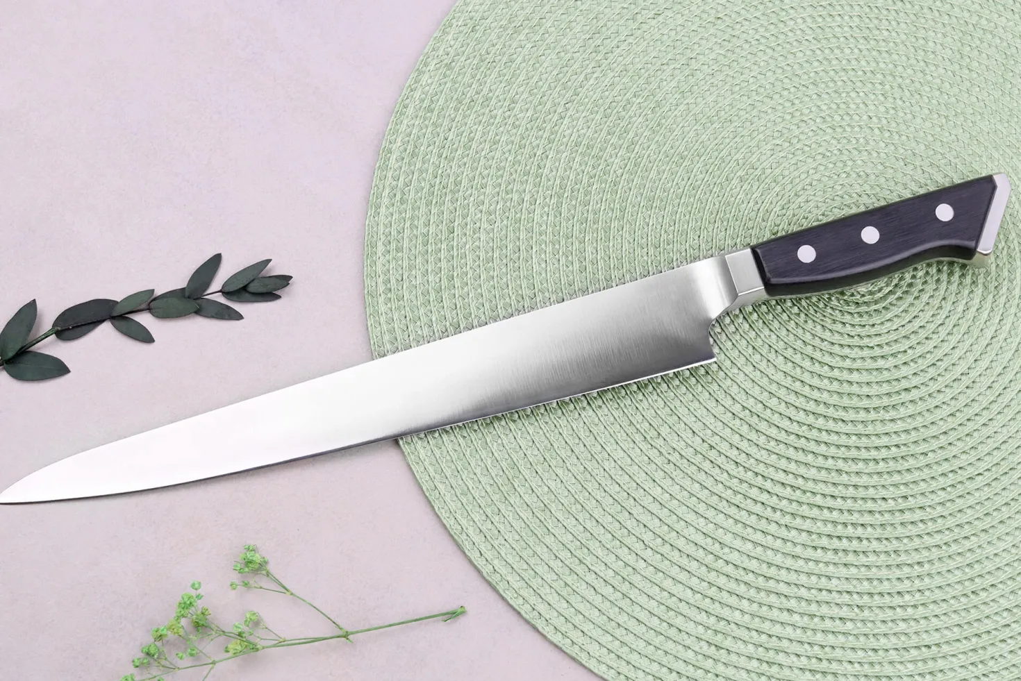Couteau sujihiki alvéolé japonais Glestain K Series 27cm
