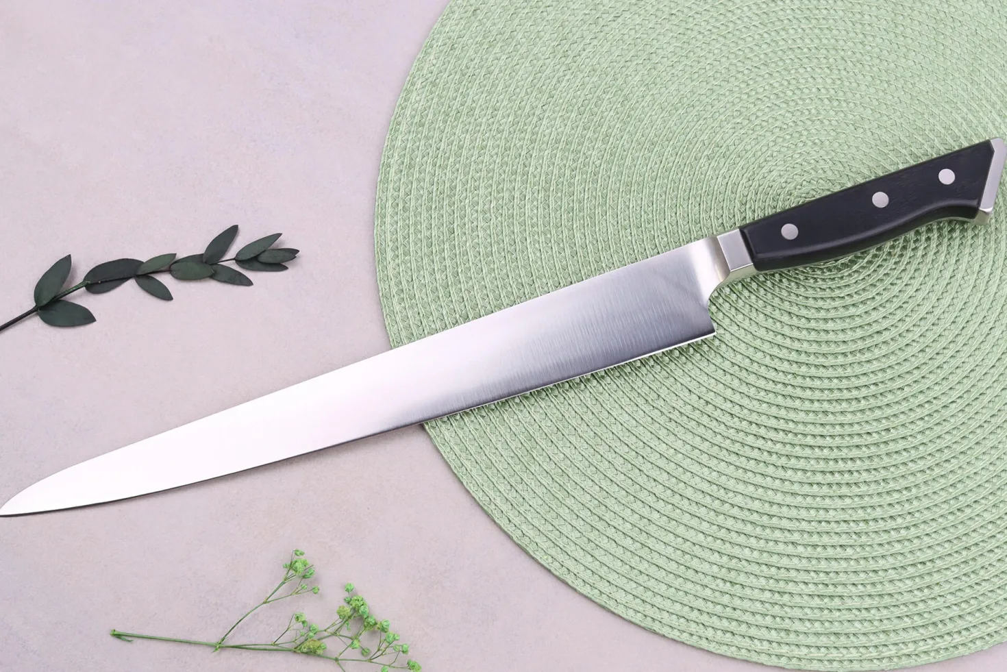 Couteau sujihiki alvéolé japonais Glestain K Series 30cm