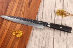 Couteau sujihiki 20cm Fukito Ébène Damas VG10