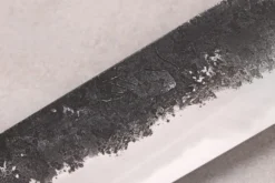 Couteau sujihiki 24cm japonais artisanal Naoki Mazaki WS2 Black Nashiji