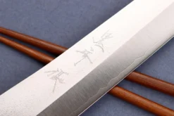 Couteau sujihiki 24cm japonais artisanal Yu Kurosaki Gekko San Maï